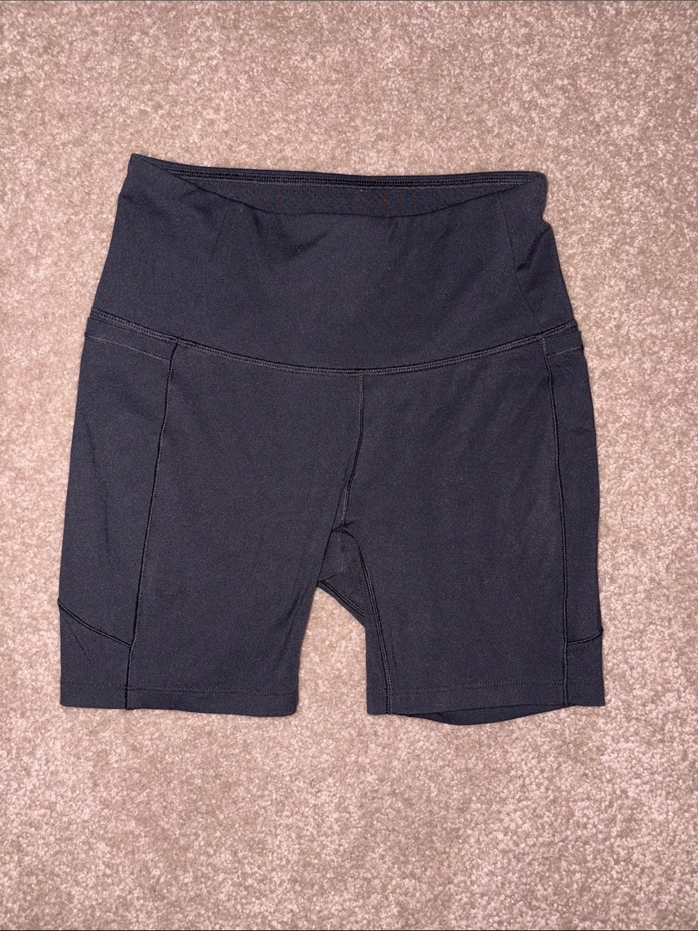 High-Waist Black Calia Women's Active Bike Shorts